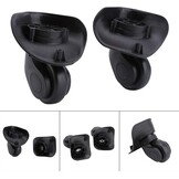 2 Zwarte PVC Kofferwielen met Korting - 27%