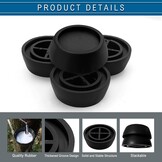 Anti-vibratie pads wasmachine/droger - 4 stuks, 25% korting!