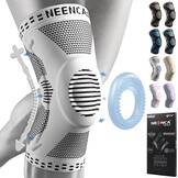 NEENCA Kniebandages XL Grijs - 28% Korting op Kniepijn Verlichting