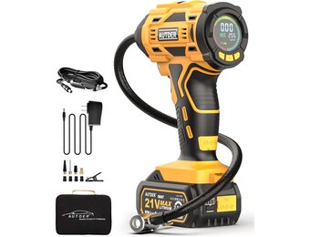AUTDER Accu Luchtcompressor 180 PSI - 29% Korting!