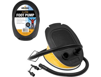 Milestone Camping Voetpomp 5L - Geel (26% Korting)