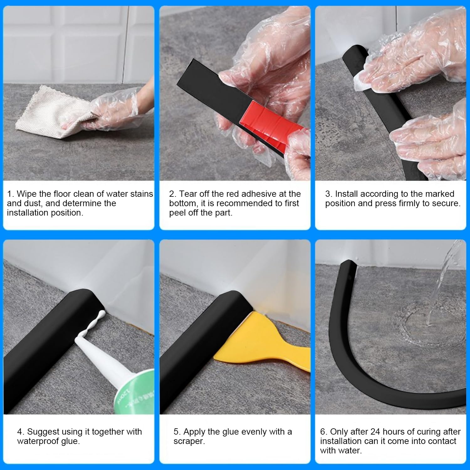 Drenky Waterstopper Douche 2m Zwart - 32% Korting!