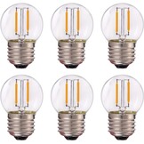 6x G40 LED Filament Lampen 1W E27 Warm Wit - 26% Korting!