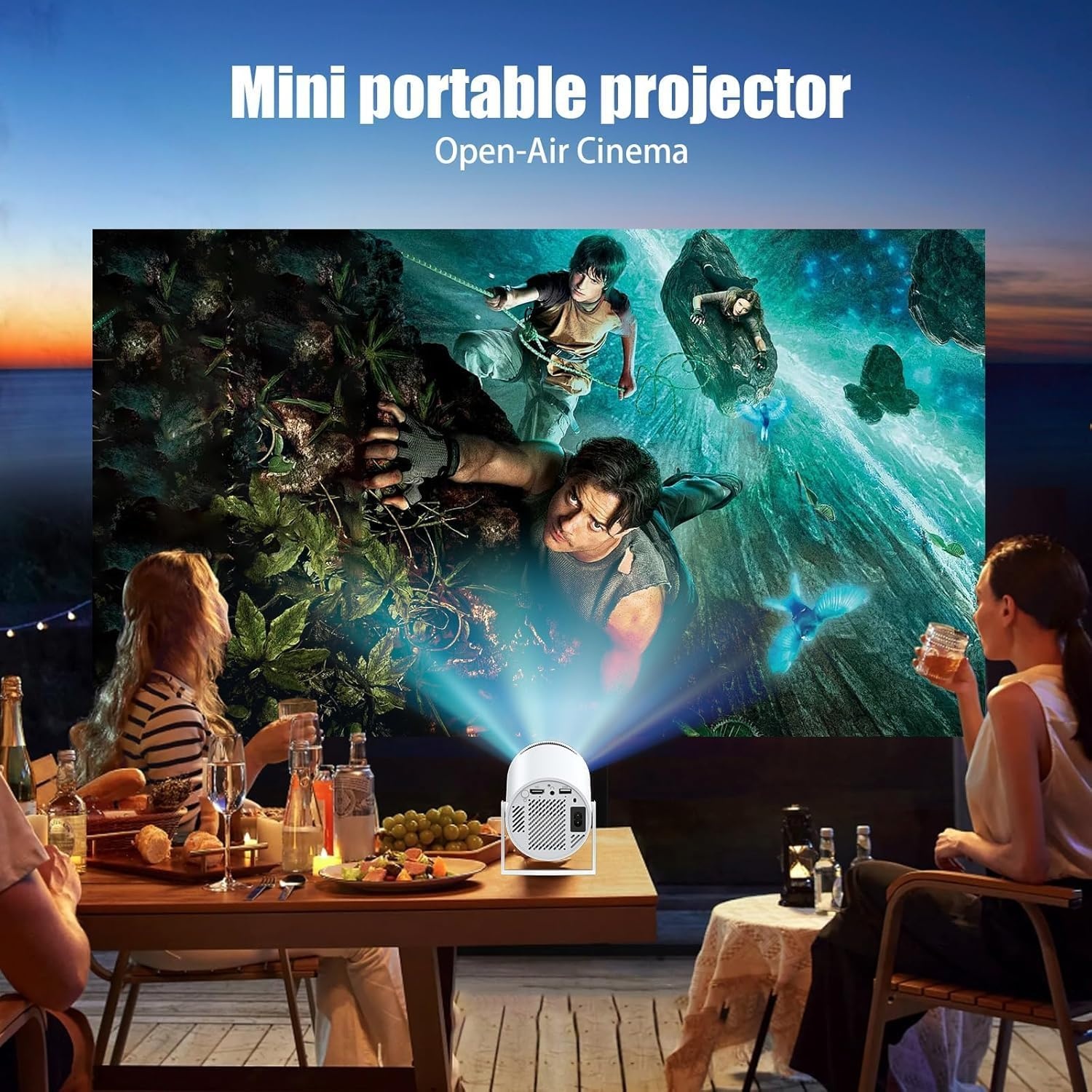 Draagbare Mini Beamer - Android 13, WiFi 6, 4K Ondersteuning - 29% Korting