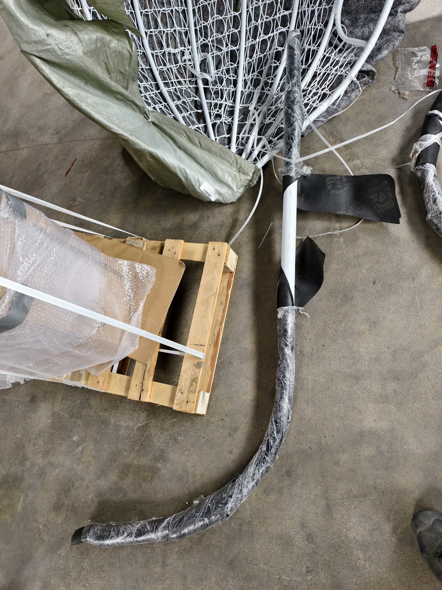 Dubbele Hangstoel Wit met Frame - 60% Korting