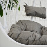 Dubbele Hangstoel Wit met Frame - 60% Korting