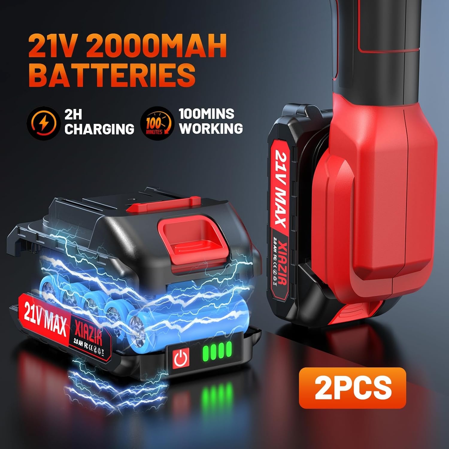 Draadloze Polijstmachine Auto 34% Korting | 150mm | 2 Accu's