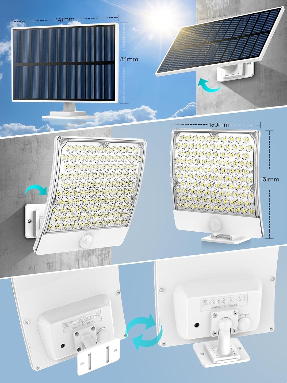 Solarlamp Buiten met Bewegingsmelder | 26% Korting