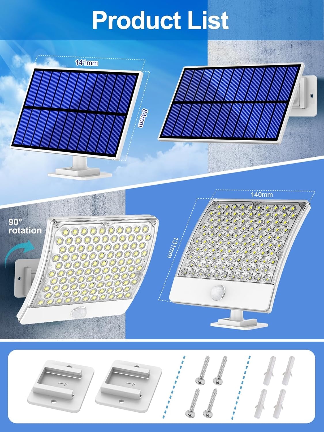 Solarlamp Buiten met Bewegingsmelder | 26% Korting