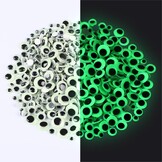 500x Lichtgevende Wiebelogen - Knutselen & Decoratie (6-12mm) - 74% Korting!