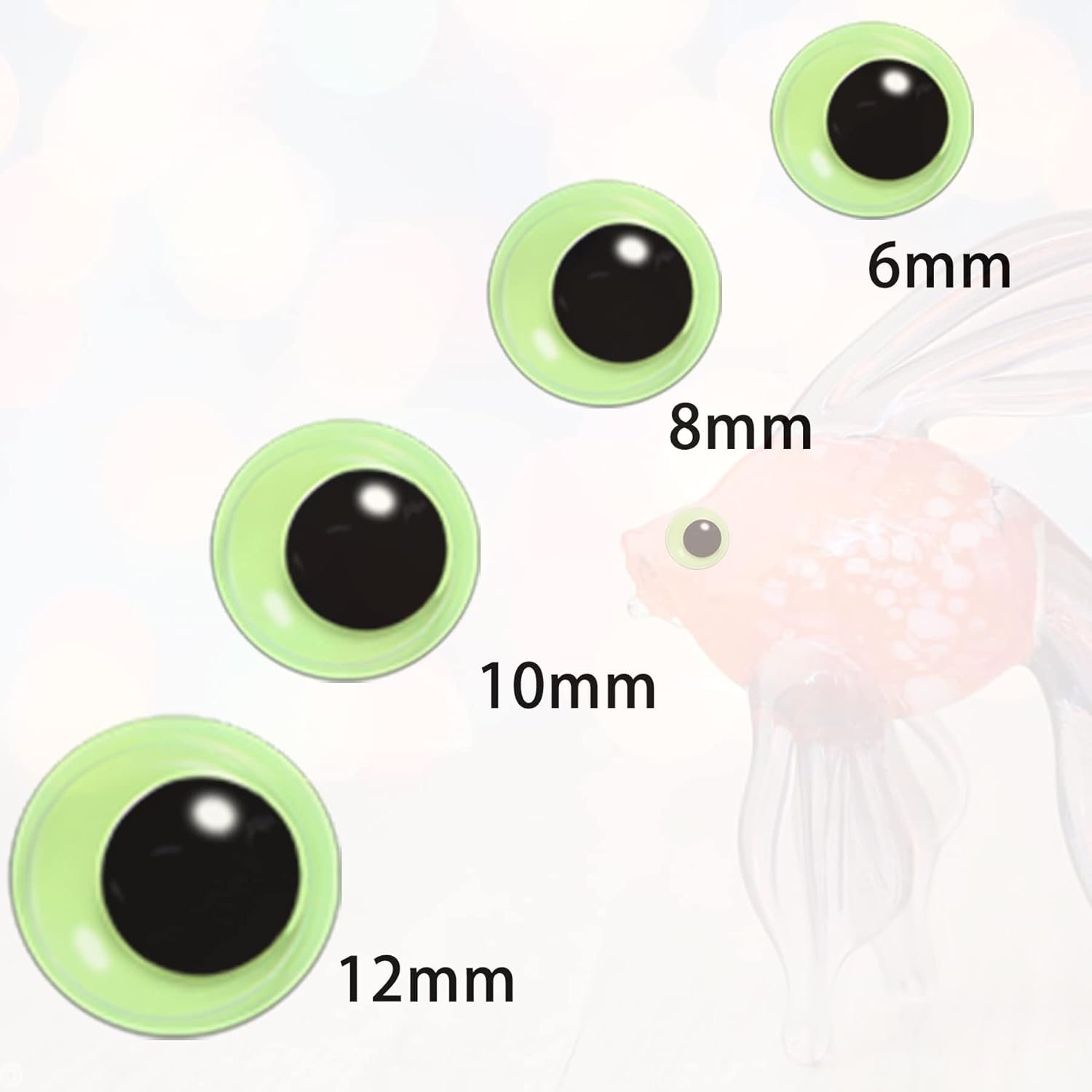 500x Lichtgevende Wiebelogen - Knutselen & Decoratie (6-12mm) - 74% Korting!