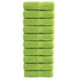 vidaXL SOLUND Washandjes (10 stuks) - Appelgroen, 30x30cm - 28% Korting!