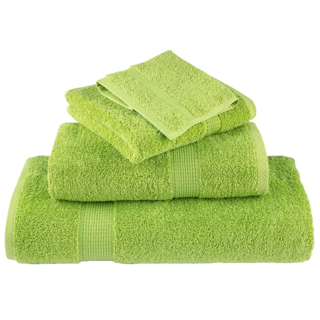 vidaXL SOLUND Washandjes (10 stuks) - Appelgroen, 30x30cm - 28% Korting!
