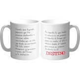 Set van 2 Mokken Rode Draad van het Lot, 350ml, Wit - 78% Korting!