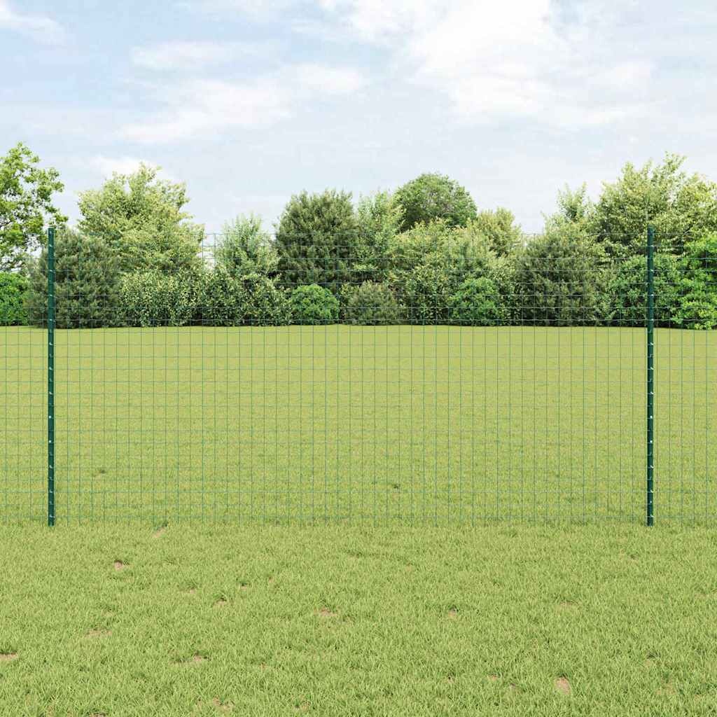 vidaXL Hekpalen (22 stuks) - Groen Staal 120 cm - 34% Korting