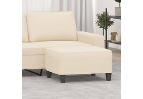 Beige Voetenbank van Microvezel - 70x55x41 cm - 59% Korting