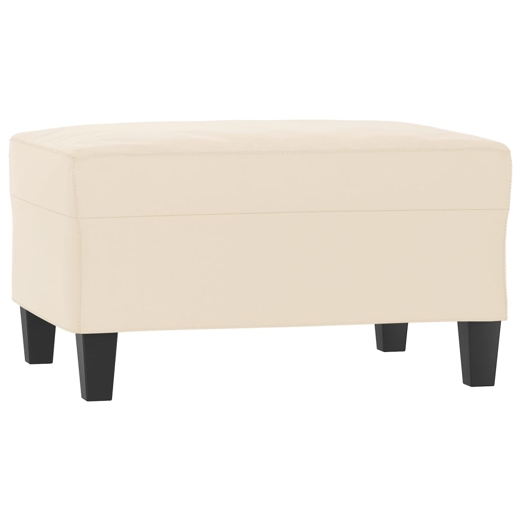 Voetenbank 70x55x41 cm Microvezel Beige - 34% Korting!