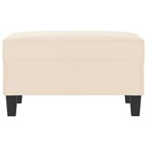 Voetenbank 70x55x41 cm Microvezel Beige - 34% Korting!