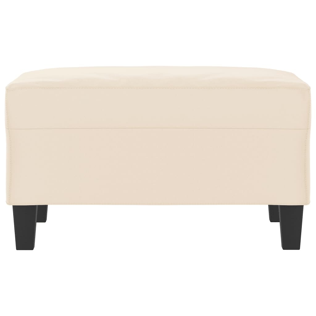 Voetenbank 70x55x41 cm Microvezel Beige - 34% Korting!