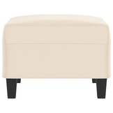 Voetenbank 70x55x41 cm Microvezel Beige - 34% Korting!