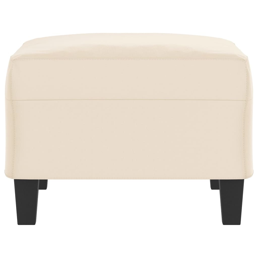 Voetenbank 70x55x41 cm Microvezel Beige - 34% Korting!