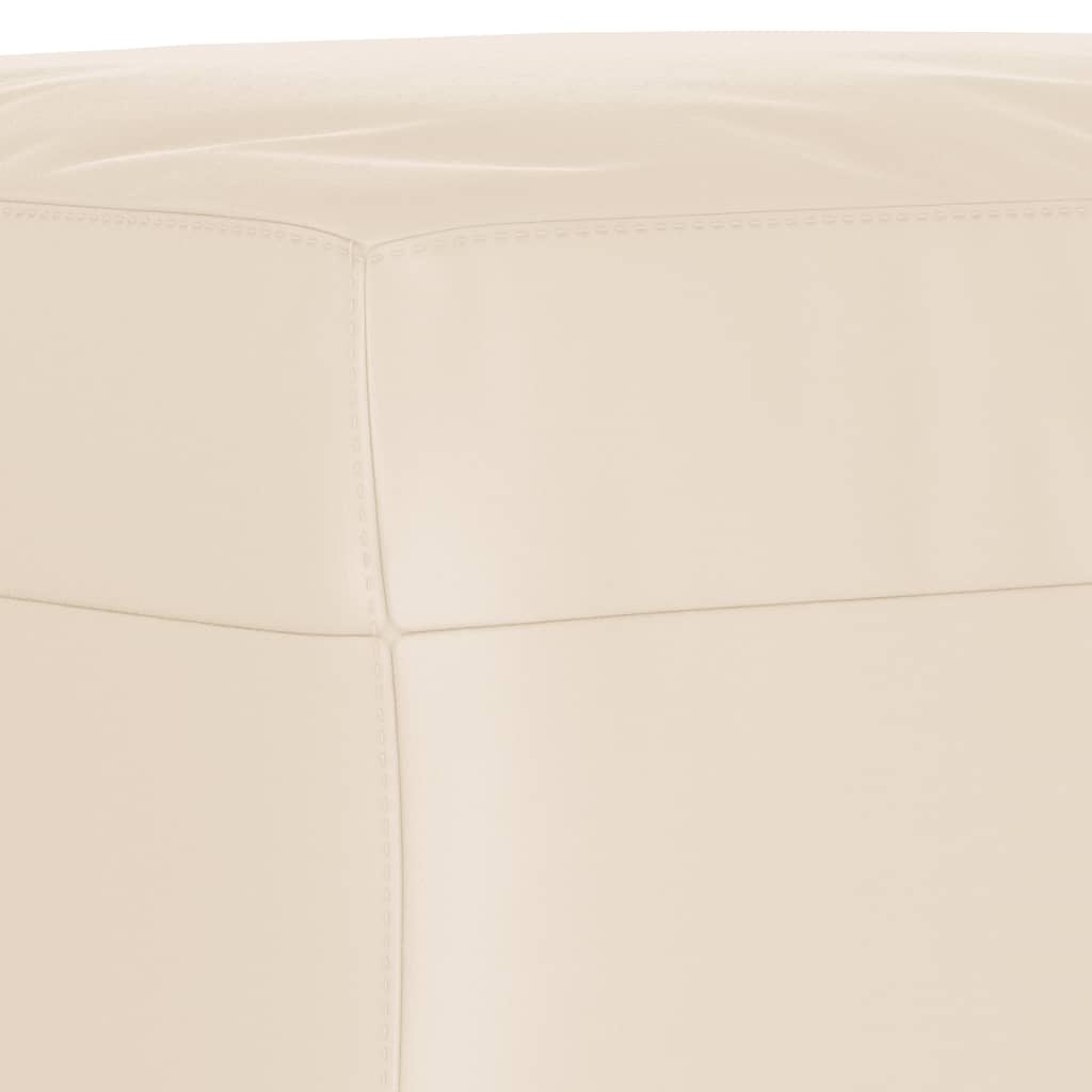 Voetenbank 70x55x41 cm Microvezel Beige - 34% Korting!