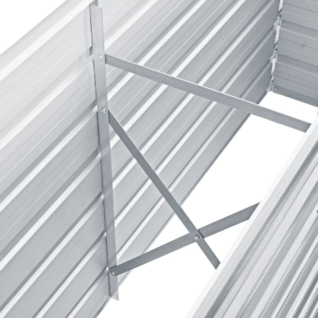 Verhoogde Plantenbak 160x40x77 cm Gegalvaniseerd Staal - 42% Korting!