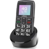 artfone Senior ontgrendeld mobiele telefoon met grote knoppen, SOS-knop, hoog volume, 1400mAh batterij, FM-radio, oplaadstation, 4G mobiele telefoon voor senioren C1 LTE Senior