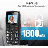artfone Senior ontgrendeld mobiele telefoon met grote knoppen, SOS-knop, hoog volume, 1400mAh batterij, FM-radio, oplaadstation, 4G mobiele telefoon voor senioren C1 LTE Senior