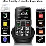 artfone Senior ontgrendeld mobiele telefoon met grote knoppen, SOS-knop, hoog volume, 1400mAh batterij, FM-radio, oplaadstation, 4G mobiele telefoon voor senioren C1 LTE Senior