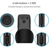 artfone Senior ontgrendeld mobiele telefoon met grote knoppen, SOS-knop, hoog volume, 1400mAh batterij, FM-radio, oplaadstation, 4G mobiele telefoon voor senioren C1 LTE Senior