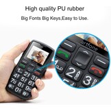 artfone Senior ontgrendeld mobiele telefoon met grote knoppen, SOS-knop, hoog volume, 1400mAh batterij, FM-radio, oplaadstation, 4G mobiele telefoon voor senioren C1 LTE Senior