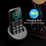 artfone Senior ontgrendeld mobiele telefoon met grote knoppen, SOS-knop, hoog volume, 1400mAh batterij, FM-radio, oplaadstation, 4G mobiele telefoon voor senioren C1 LTE Senior