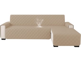 Geretourneerde Hoekbankhoes L-vormig 210cm Khaki - 33% Korting!