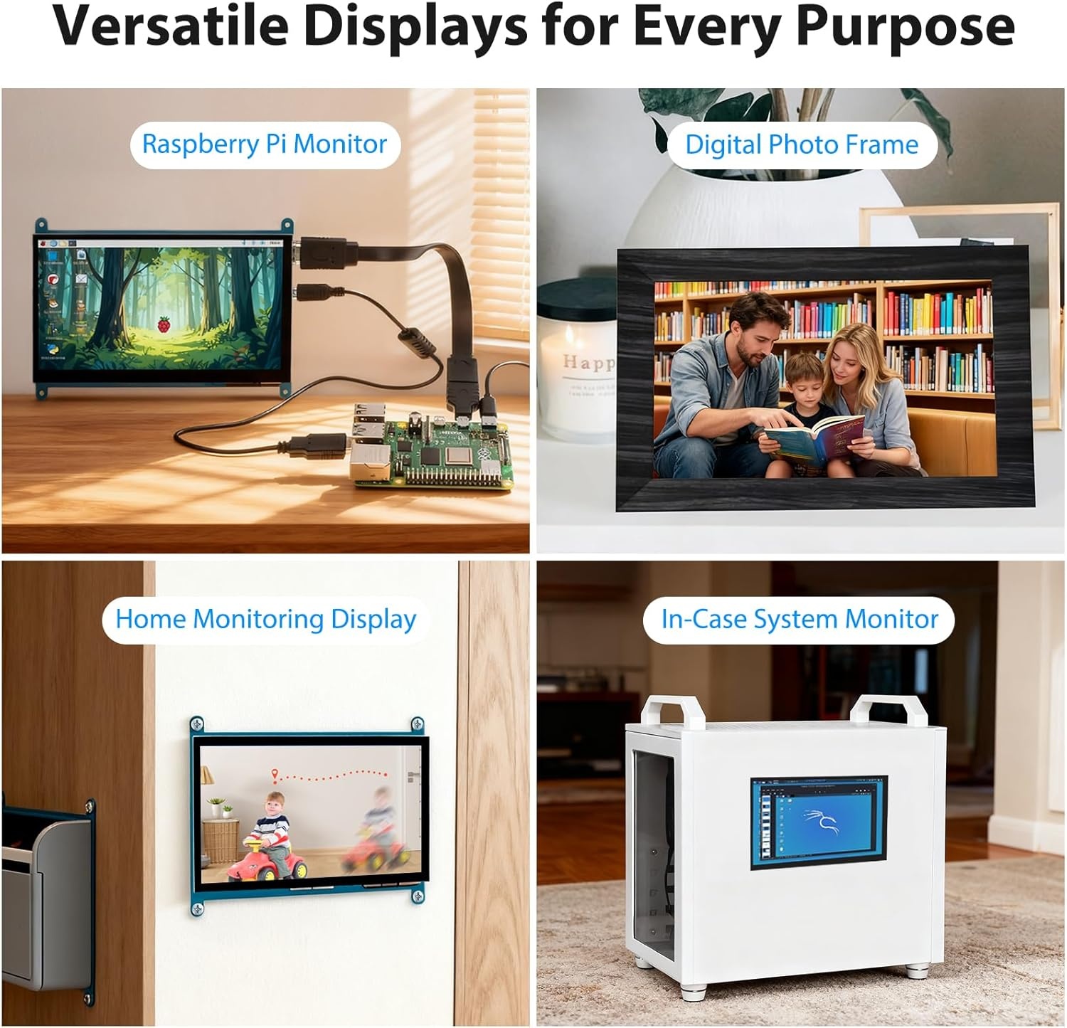 ELECROW 7" Touchscreen Monitor: 34% Korting!