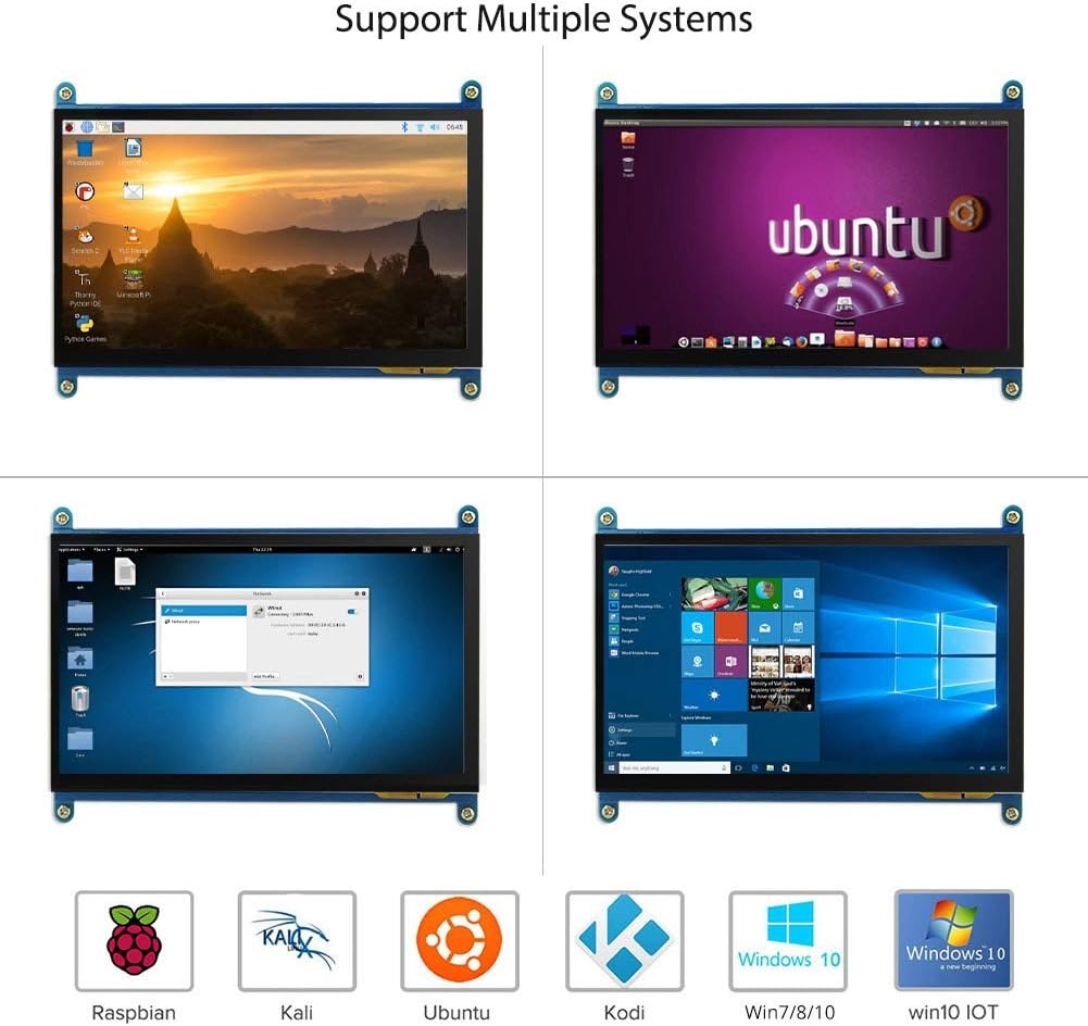 ELECROW 7" Touchscreen Monitor: 34% Korting!