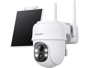 Draadloze Buitencamera 2K met Zonnepaneel & 360° PTZ - 29% Korting