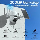 Draadloze Buitencamera 2K met Zonnepaneel & 360° PTZ - 29% Korting