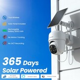 Draadloze Buitencamera 2K met Zonnepaneel & 360° PTZ - 29% Korting