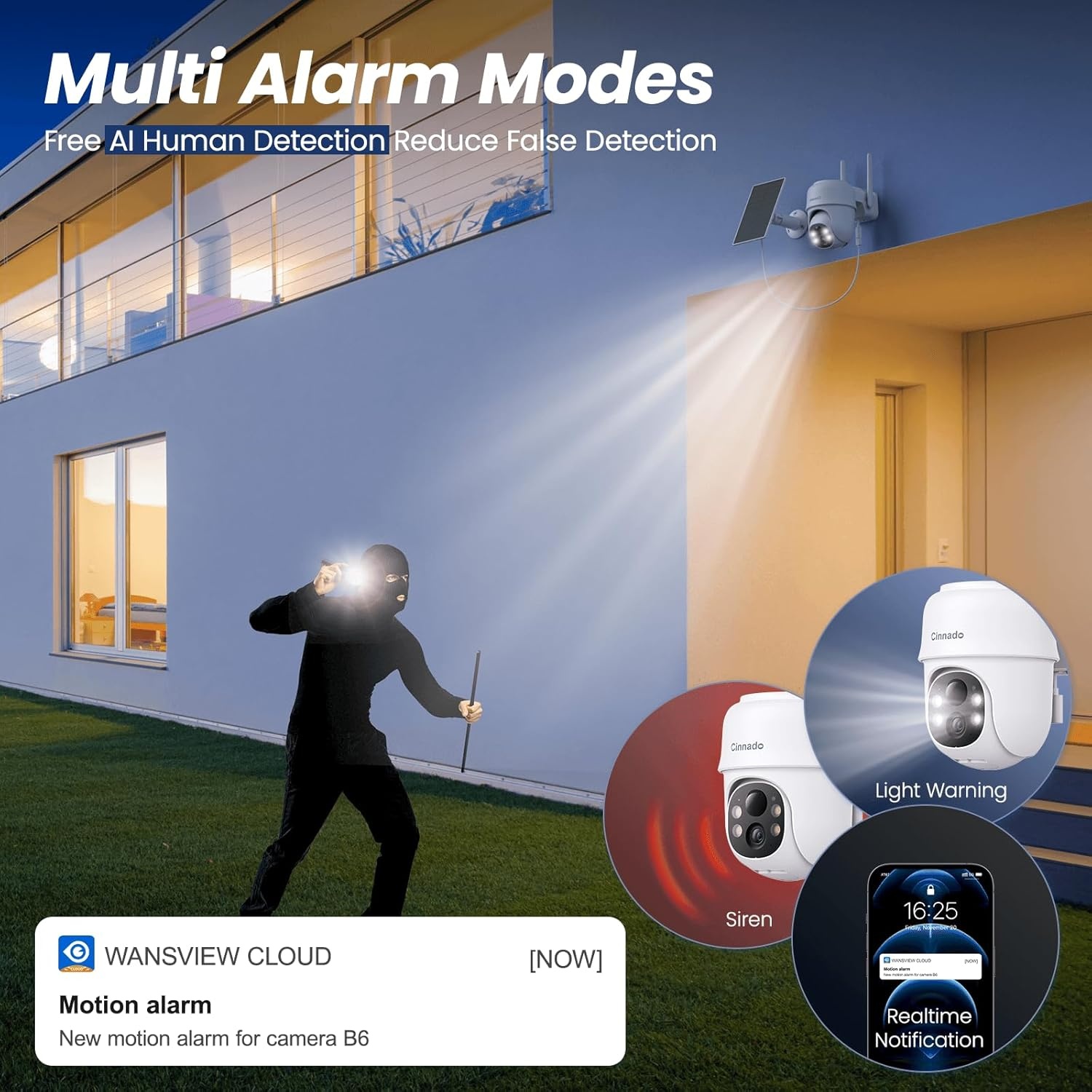 Draadloze Buitencamera 2K met Zonnepaneel & 360° PTZ - 29% Korting