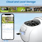 Draadloze Buitencamera 2K met Zonnepaneel & 360° PTZ - 29% Korting