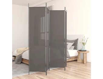 vidaXL Kamerscherm 4 panelen 200x220cm Antraciet - 29% Korting