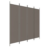 vidaXL Kamerscherm 4 panelen 200x220cm Antraciet - 29% Korting