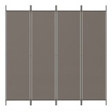 vidaXL Kamerscherm 4 panelen 200x220cm Antraciet - 29% Korting