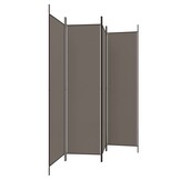 vidaXL Kamerscherm 4 panelen 200x220cm Antraciet - 29% Korting