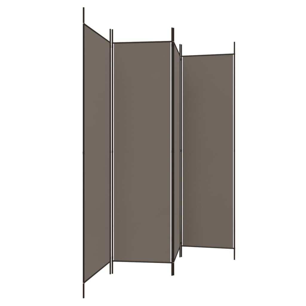 vidaXL Kamerscherm 4 panelen 200x220cm Antraciet - 29% Korting