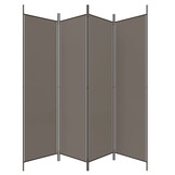 vidaXL Kamerscherm 4 panelen 200x220cm Antraciet - 29% Korting