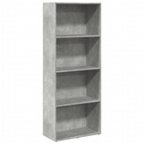 VidaXL Boekenkast Betongrijs - 60x30x152 cm - 34% Korting