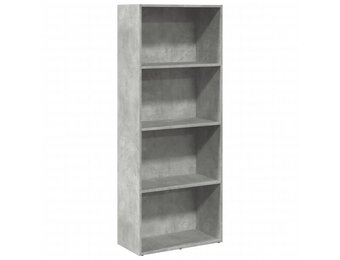 VidaXL Boekenkast Betongrijs - 60x30x152 cm - 34% Korting