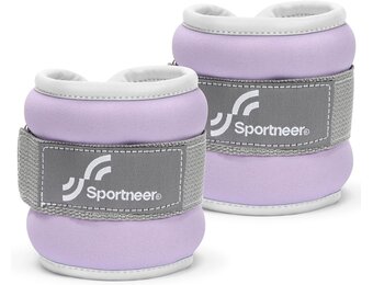 Sportneer Enkel-/Armgewichten Lila 2x3kg - 28% Korting!